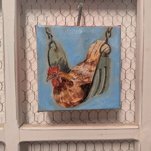 Charming Chicken Canvas Wall Art